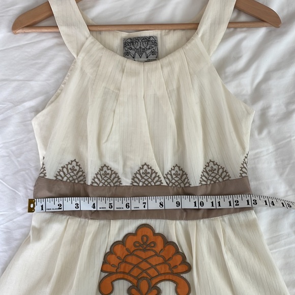 Lovely cream dress from Anthropologie - Picture 6 of 8